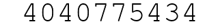 Number 4040775434.