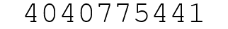 Number 4040775441.