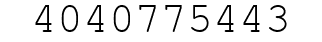 Number 4040775443.