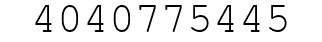 Number 4040775445.