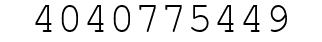 Number 4040775449.