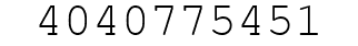 Number 4040775451.