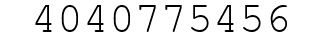 Number 4040775456.