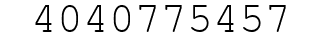 Number 4040775457.