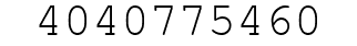 Number 4040775460.