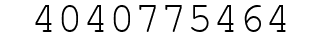 Number 4040775464.