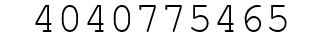 Number 4040775465.