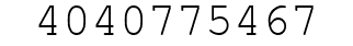 Number 4040775467.
