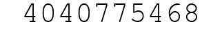 Number 4040775468.