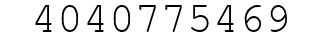 Number 4040775469.