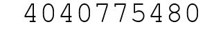 Number 4040775480.