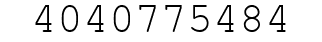 Number 4040775484.