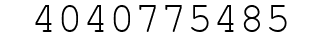 Number 4040775485.