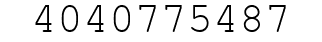 Number 4040775487.
