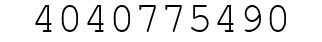 Number 4040775490.