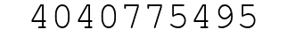 Number 4040775495.