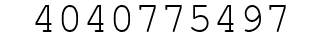 Number 4040775497.
