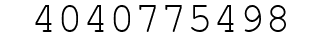 Number 4040775498.