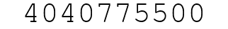 Number 4040775500.