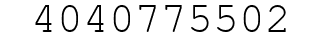 Number 4040775502.