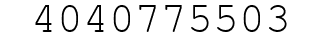 Number 4040775503.