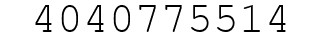 Number 4040775514.
