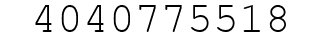 Number 4040775518.