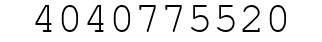 Number 4040775520.