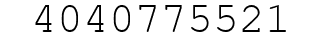Number 4040775521.