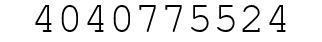 Number 4040775524.
