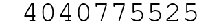 Number 4040775525.