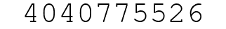 Number 4040775526.
