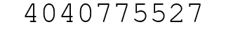 Number 4040775527.