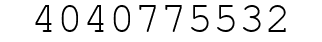 Number 4040775532.