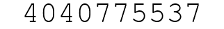 Number 4040775537.