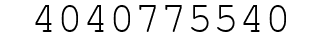 Number 4040775540.