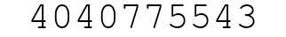 Number 4040775543.