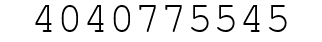Number 4040775545.