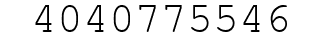 Number 4040775546.