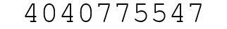 Number 4040775547.