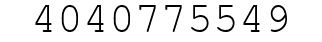 Number 4040775549.