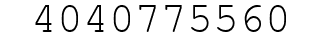 Number 4040775560.