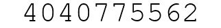 Number 4040775562.