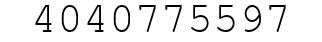 Number 4040775597.