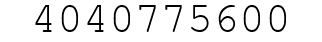 Number 4040775600.