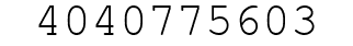 Number 4040775603.