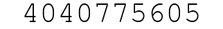 Number 4040775605.