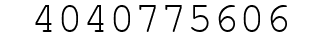 Number 4040775606.