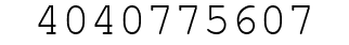 Number 4040775607.