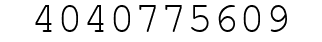 Number 4040775609.